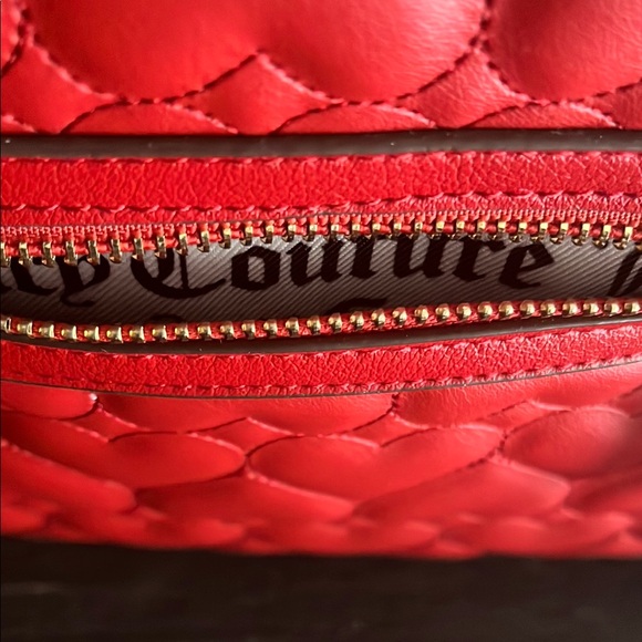 Red Quilted Backpack - Picture 2 of 4